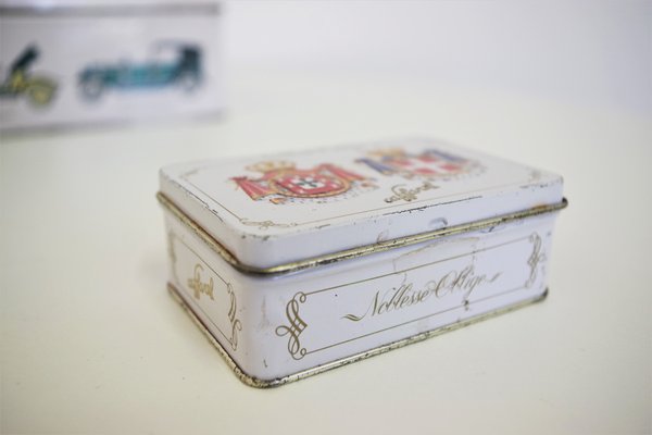 Noblesse Oblige Coffee Tins from Eduscho, 1970s, Set of 2-KNM-944864