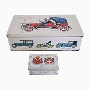 Noblesse Oblige Coffee Tins from Eduscho, 1970s, Set of 2-KNM-944864