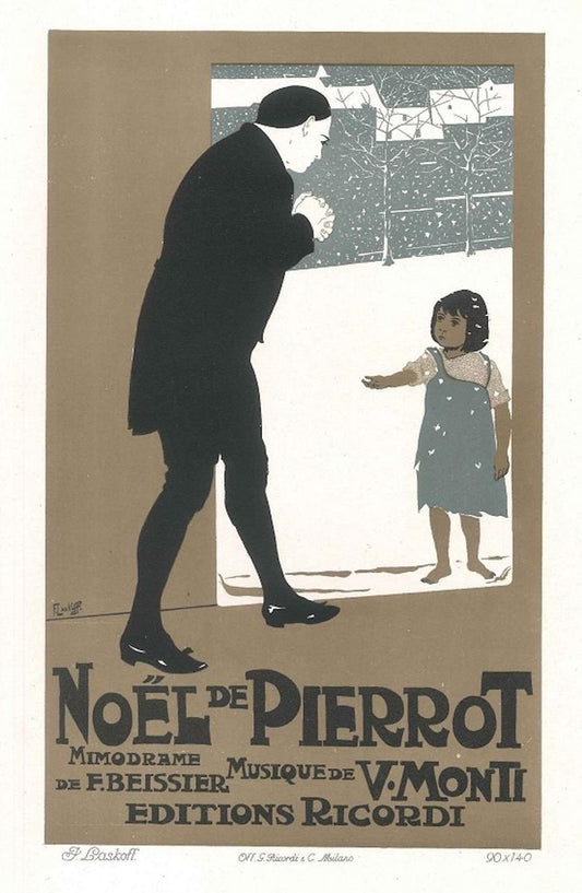 Noel de Pierrot - Vintage Advertising Lithograph by A. Terzi - 1900 ca. 1900 ca.