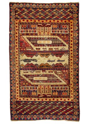 Nomadic Afghan Rug, 1980s-UZN-1397738