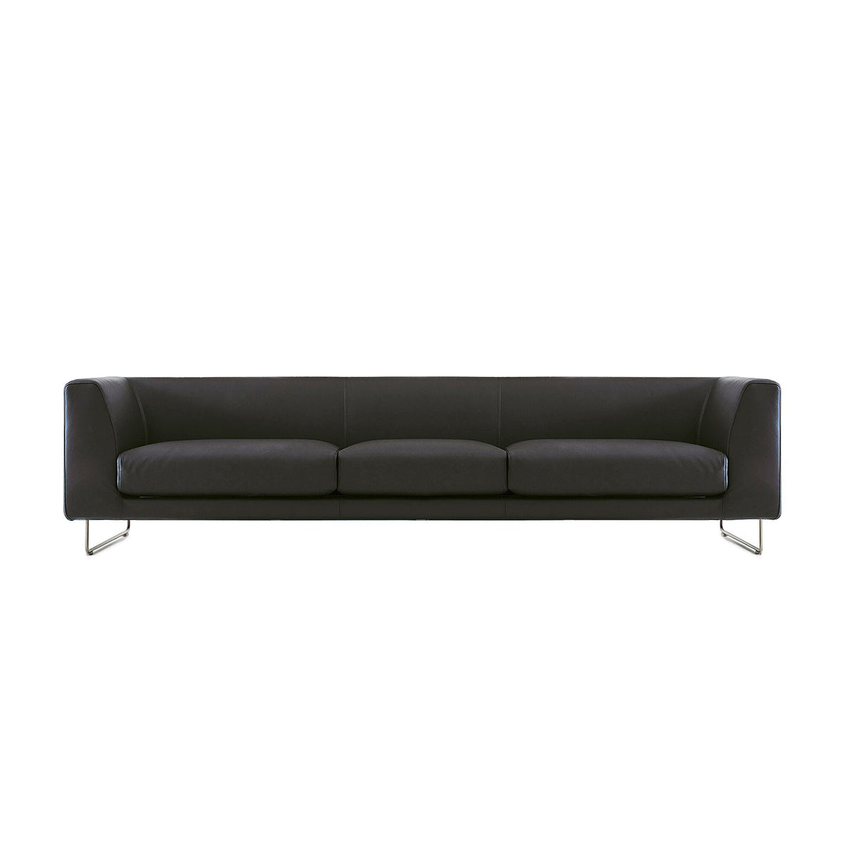 Cappellini ELAN 3인 소파 정면 (레더)