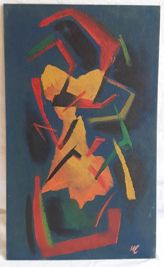 Norbert Louis, Abstract Composition, 1994, Tempera on Cardboard