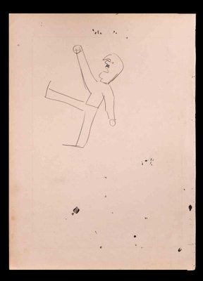 Norbert Meyre, Exercise, Drawing in Pencil, Early 20th-Century-ZCI-1342892