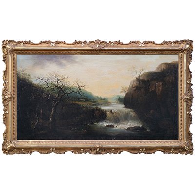 Nordic School Artist, Landscape, Early 19th Century, Oil on Canvas, Framed-BEW-2042859