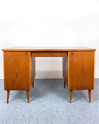 Nordic Teak Desk, Sweden, 1940s-QFU-1017643