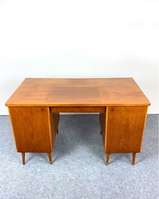 Nordic Teak Desk, Sweden, 1940s-QFU-1017643