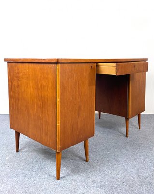 Nordic Teak Desk, Sweden, 1940s-QFU-1017643