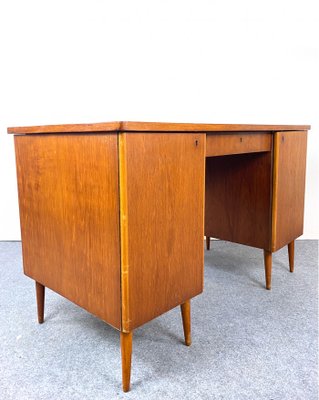 Nordic Teak Desk, Sweden, 1940s-QFU-1017643