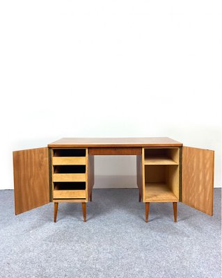 Nordic Teak Desk, Sweden, 1940s-QFU-1017643