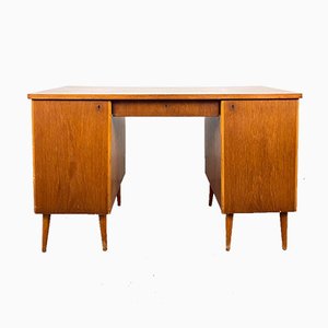 Nordic Teak Desk, Sweden, 1940s-QFU-1017643