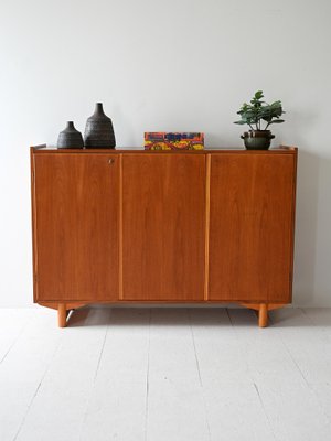 Nordic Teak Highboard, 1960s-QWP-2042078