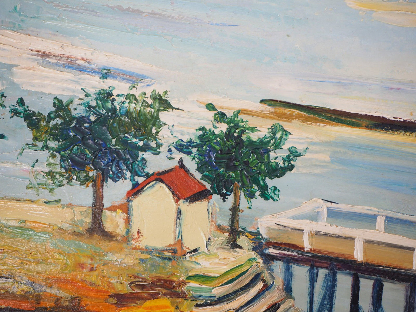 Normandy Coast Oil on Panel by Elisée Maclet