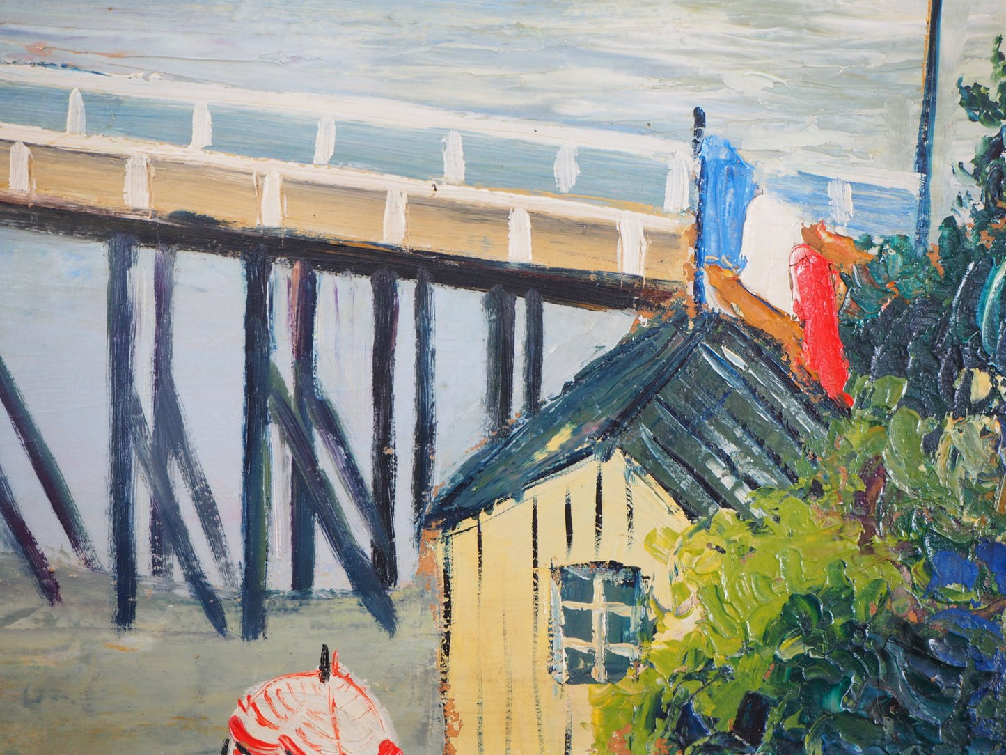 Normandy Coast Oil on Panel by Elisée Maclet