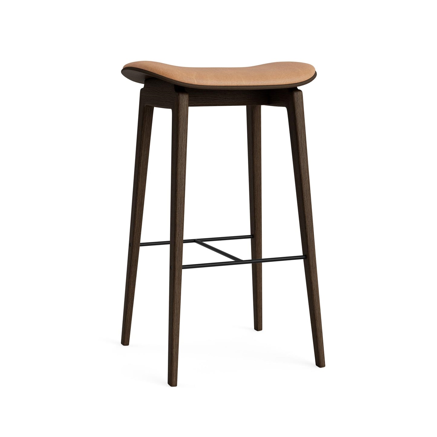 NY11 Bar Stool H65 cm by NORR11 #Dark Smoked Oak/Camel 21004