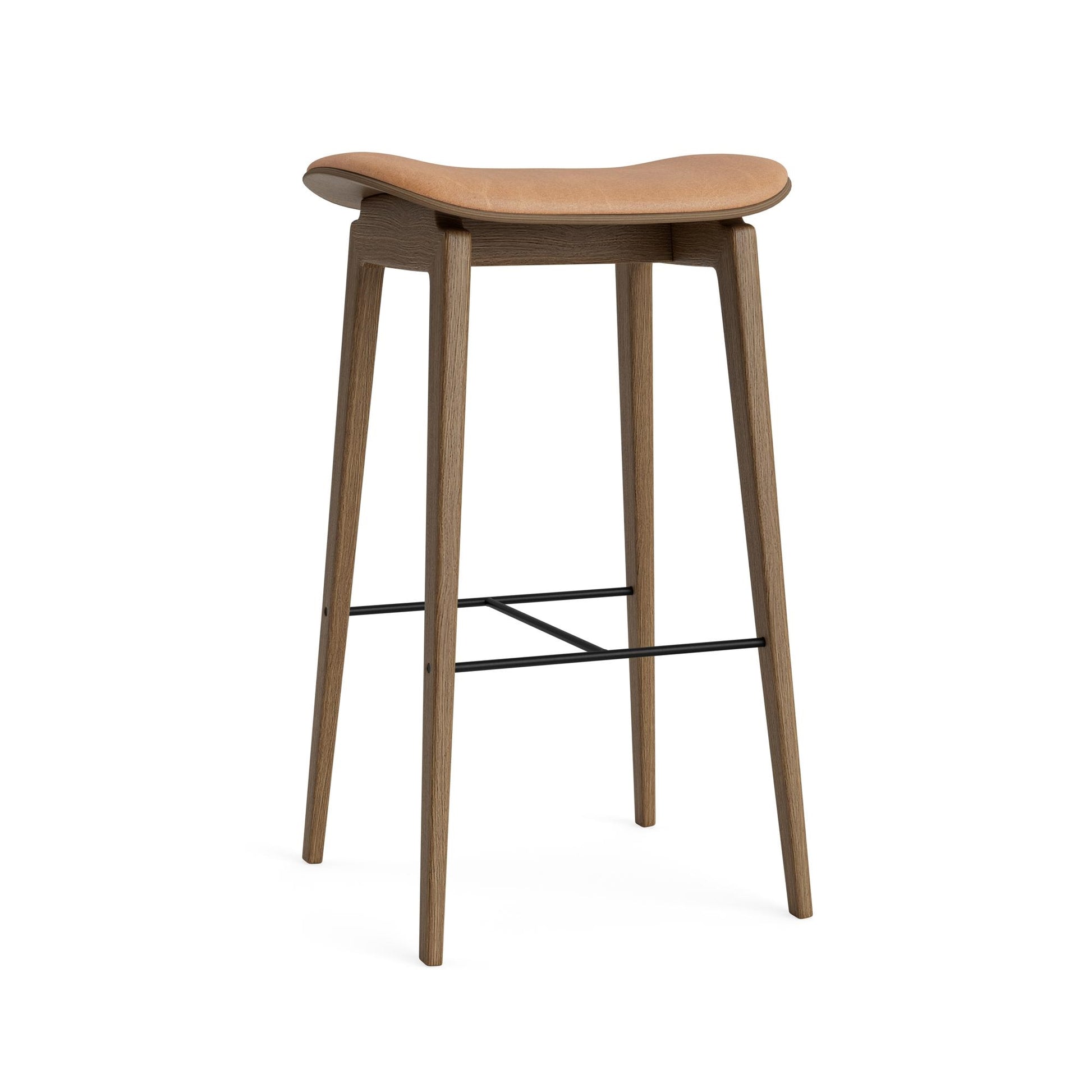 NY11 Bar Stool H65 cm by NORR11 #Light Smoked Oak/Camel 21004