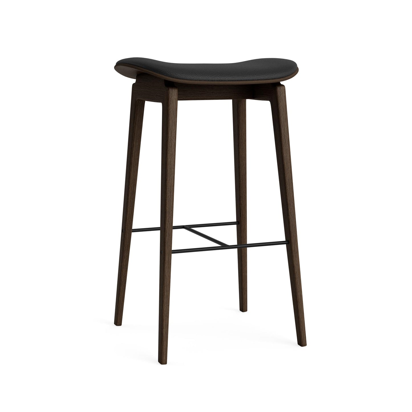 NY11 Bar Stool H65 cm by NORR11 #Dark Smoked Oak/Black 41599