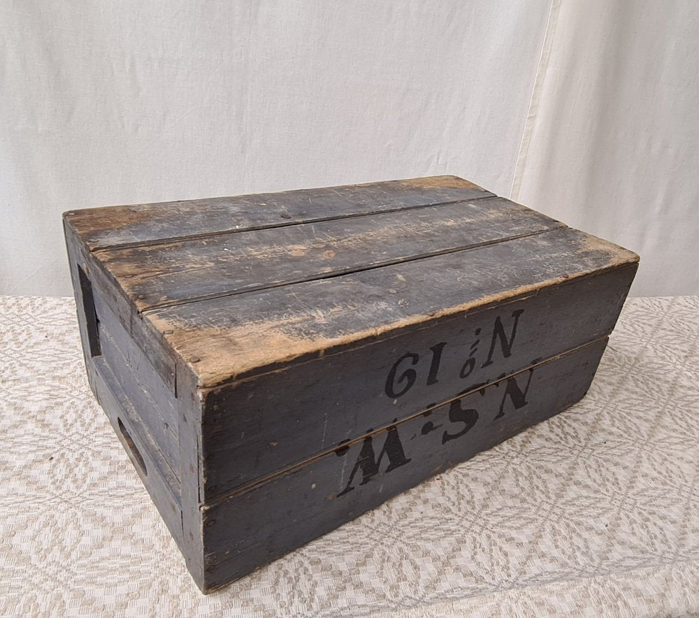 North Swedish Wooden Bakery Bin, 1940s