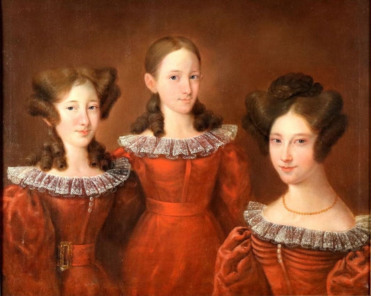 Northern European Artist, The Three Sisters, Oil on Canvas, 1800