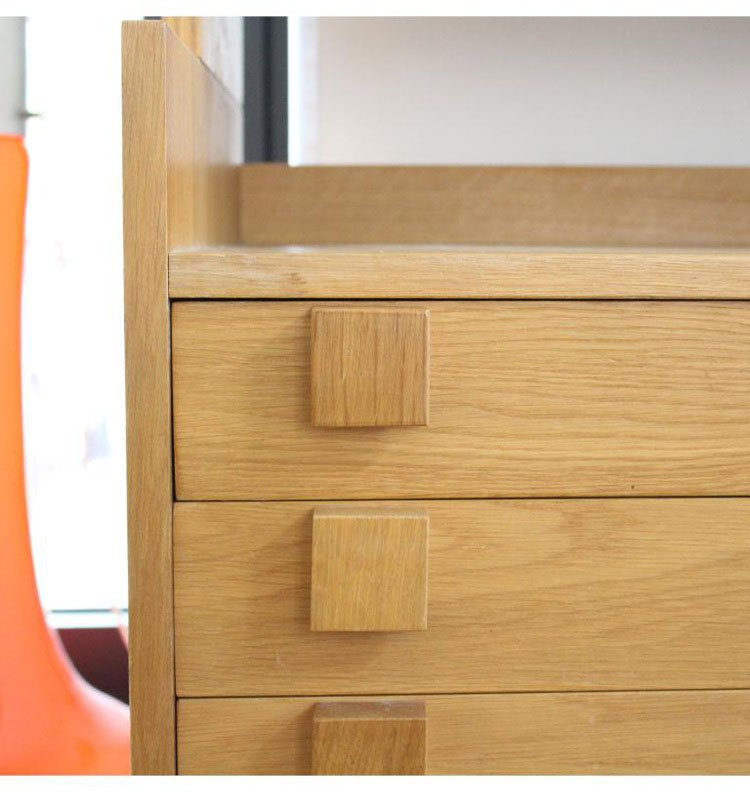 Northern European Bookcase with Drawer, 1960s