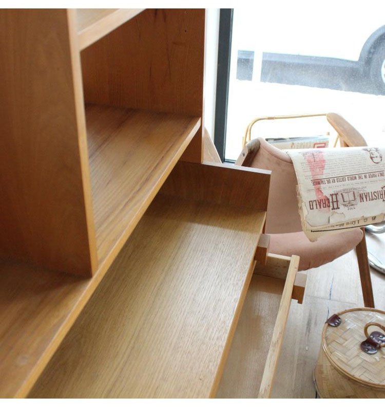 Northern European Bookcase with Drawer, 1960s