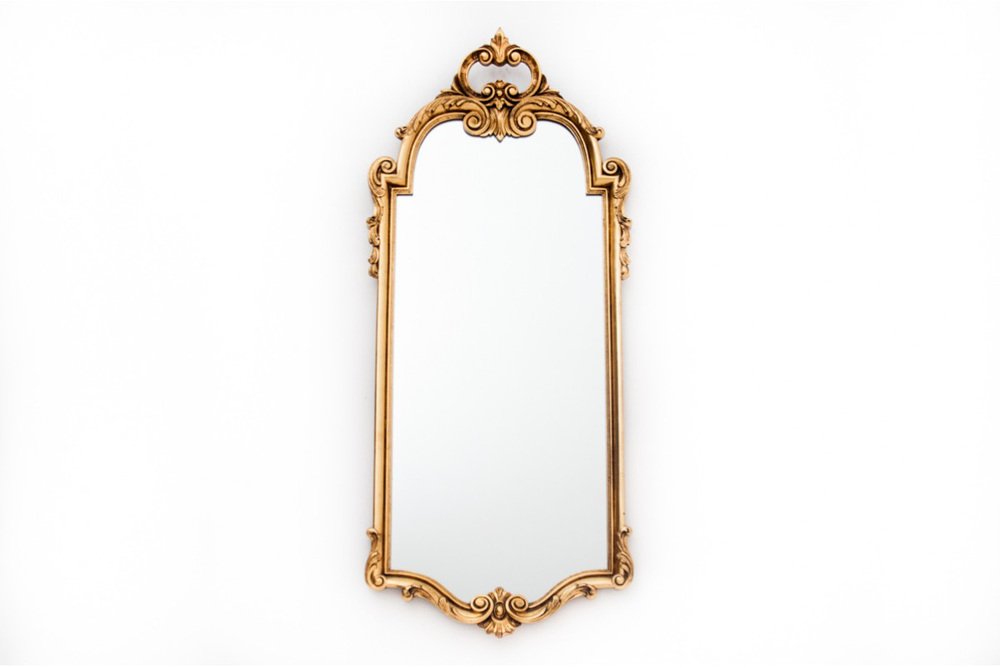 Northern European Mirror in Golden Frame, 1930