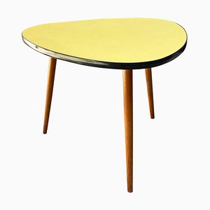 Northern European Yellow Coffee Table with Original Solid Beech Legs, 1960s-GDD-1097268