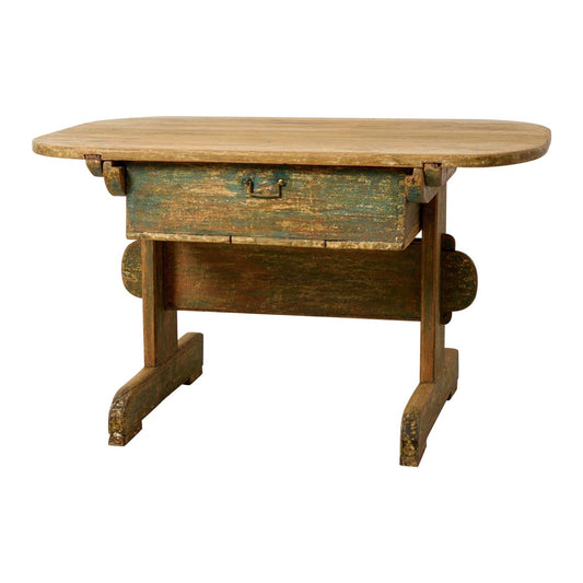 Northern Swedish Country Table with Drawer