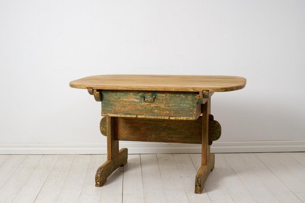 Northern Swedish Country Table with Drawer-MJF-1820424