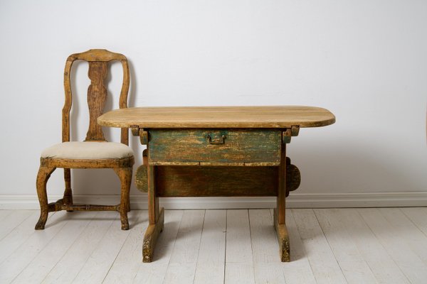 Northern Swedish Country Table with Drawer-MJF-1820424