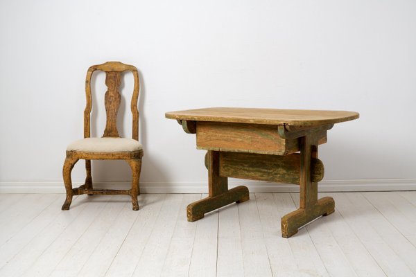 Northern Swedish Country Table with Drawer-MJF-1820424