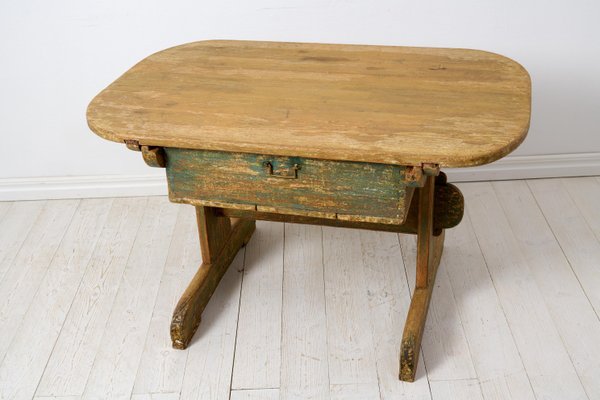 Northern Swedish Country Table with Drawer-MJF-1820424