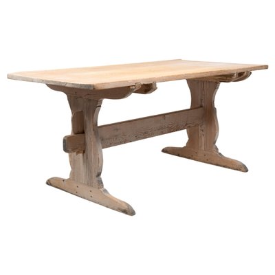 Northern Swedish Genuine Country Dining Trestle Table-MJF-1433265