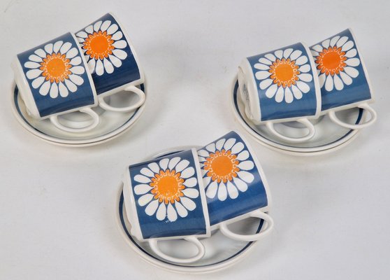 Norway Daisy Turi Tableware from Figgjo Flint, Norway, 1960s, Set of 24-AXJ-1749556