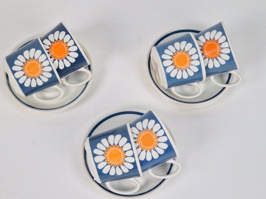 Norway Daisy Turi Tableware from Figgjo Flint, Norway, 1960s, Set of 24-AXJ-1749556