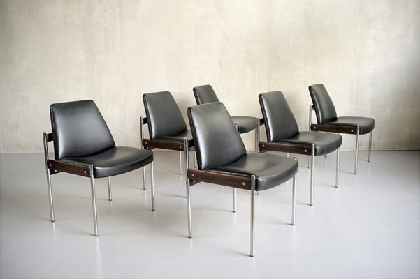 Norwegian 3001 Chairs by Sven Ivar Dysthe for Dokka Møbler, 1960, Set of 6-FQ-1318849