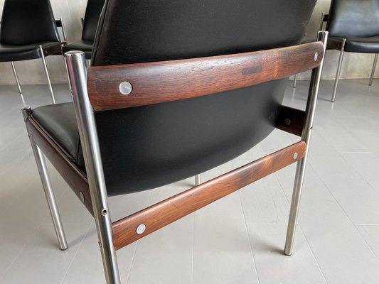 Norwegian 3001 Chairs by Sven Ivar Dysthe for Dokka Møbler, 1960, Set of 6-FQ-1318849