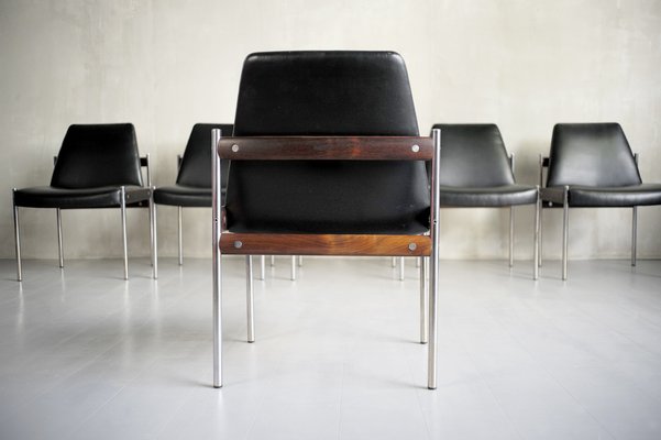 Norwegian 3001 Chairs by Sven Ivar Dysthe for Dokka Møbler, 1960, Set of 6-FQ-1318849