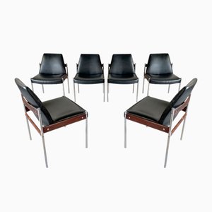 Norwegian 3001 Chairs by Sven Ivar Dysthe for Dokka Møbler, 1960, Set of 6-FQ-1318849