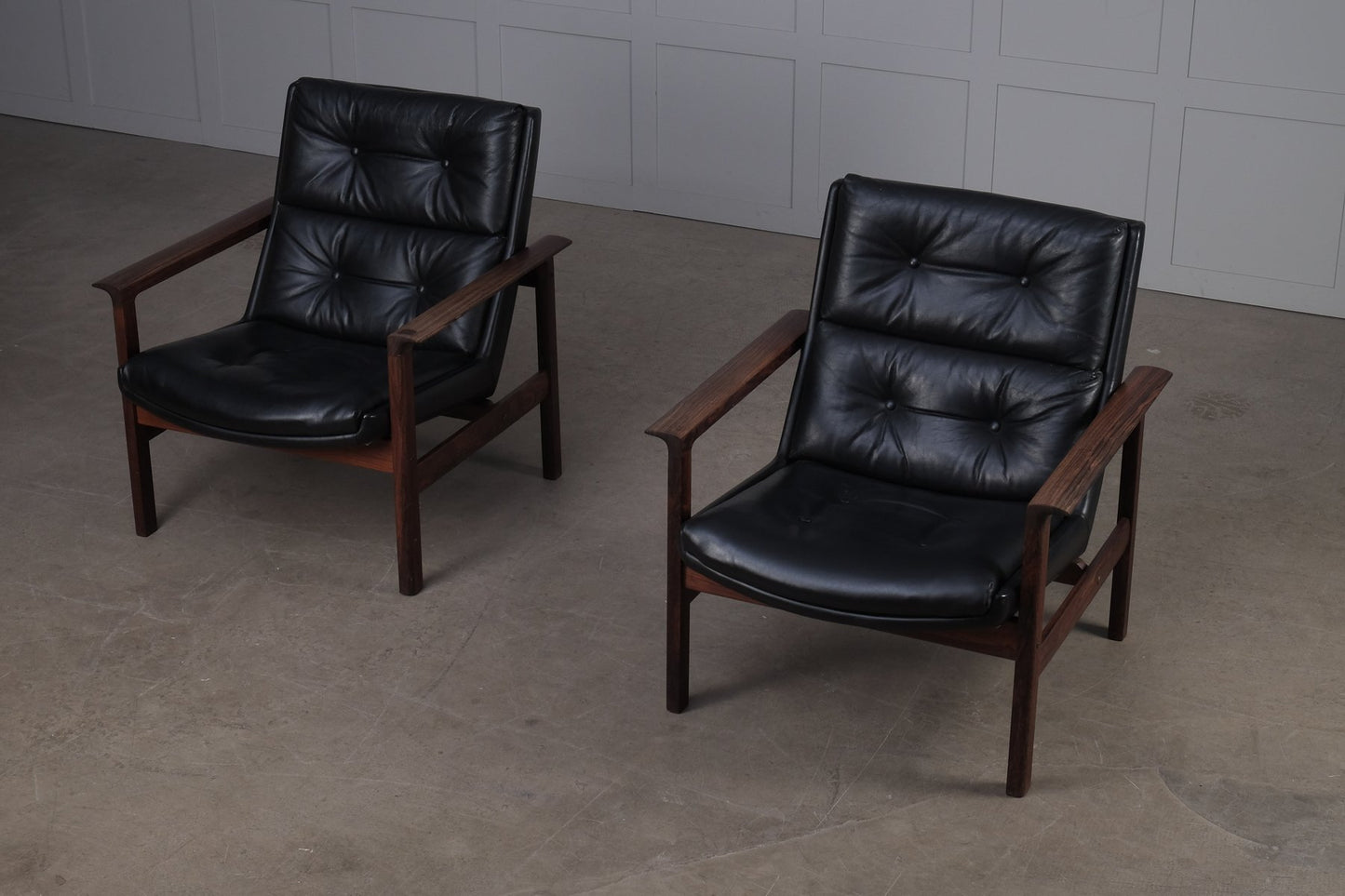 Norwegian Easy Chairs by Fredrik Kayser for Vatne Møbler, 1960s, Set of 2