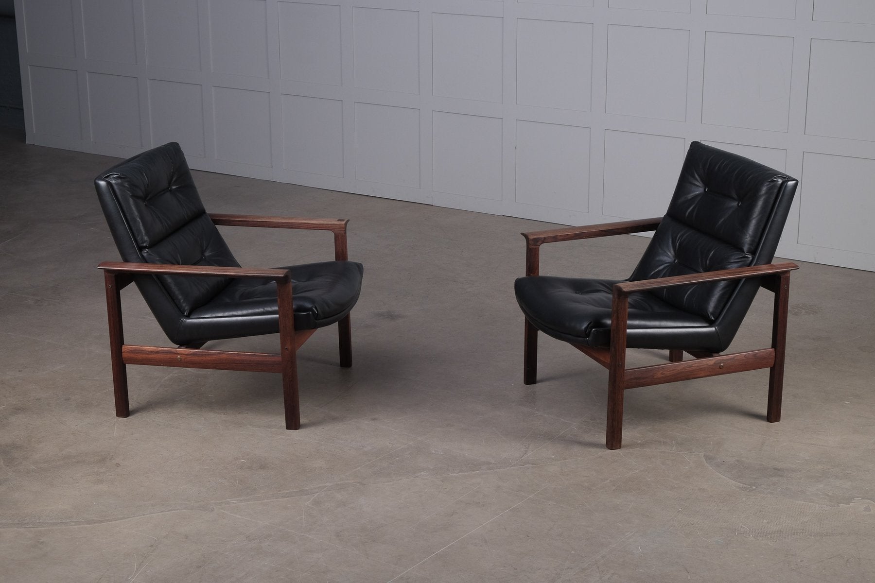 Norwegian Easy Chairs by Fredrik Kayser for Vatne Møbler, 1960s, Set of 2