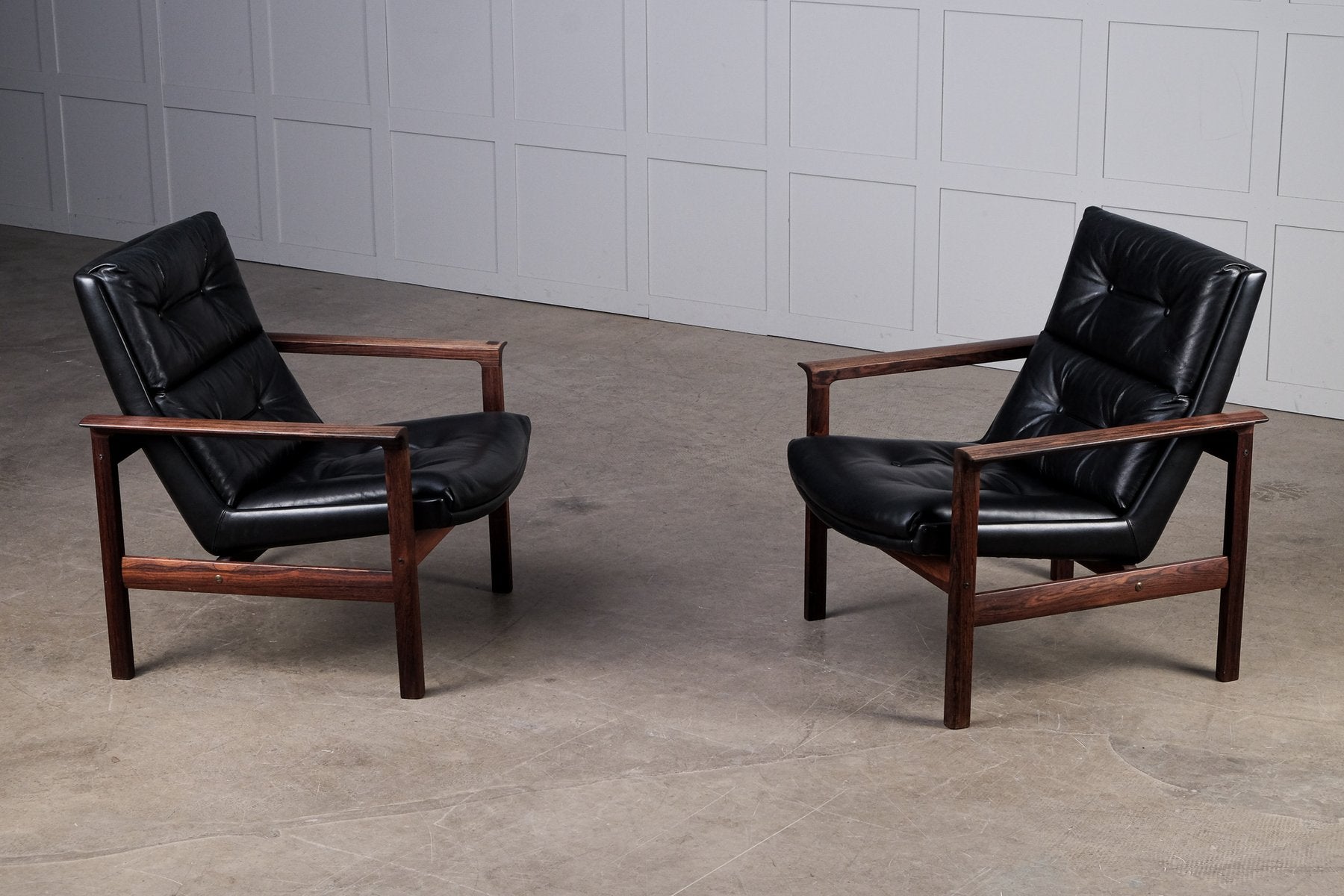 Norwegian Easy Chairs by Fredrik Kayser for Vatne Møbler, 1960s, Set of 2