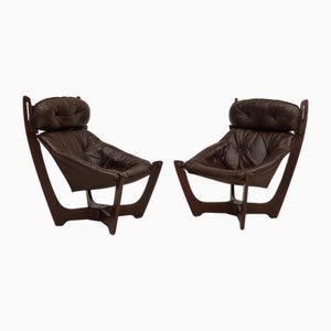 Norwegian Lounge Chair Model Luna by Odd Knutsen for Hjellegjerde Møbler, 1970s-TMW-2016404