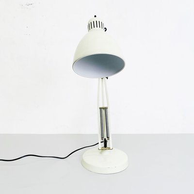 Norwegian Naska Loris Table Lamp in White Metal by Jac Jacobsen for Luxo, 1950s-GDD-1281053