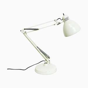 Norwegian Naska Loris Table Lamp in White Metal by Jac Jacobsen for Luxo, 1950s-GDD-1281053