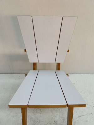 Norwegian Plywood Dining Chairs, 1980s, Set of 4-QVY-1755202