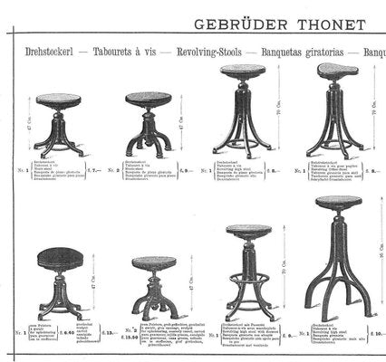 Nr.2 Piano Stool from Thonet, 1895-TZ-820591