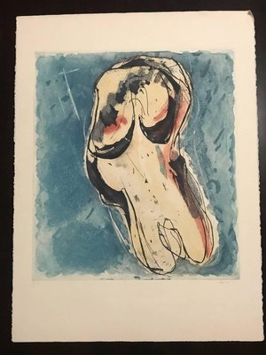 Nu Fond Bleu - Original Lithograph - 1955 1955-ZCI-759321