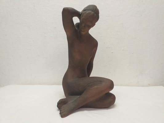 Nude Ceramic Woman from Kokrda, Czechoslovakia, 1960s-TZ-1249248