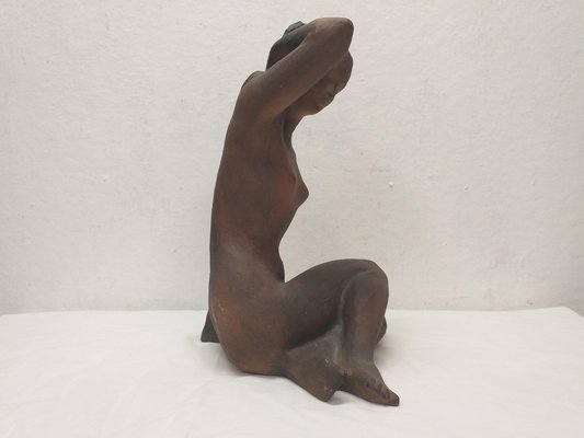 Nude Ceramic Woman from Kokrda, Czechoslovakia, 1960s-TZ-1249248