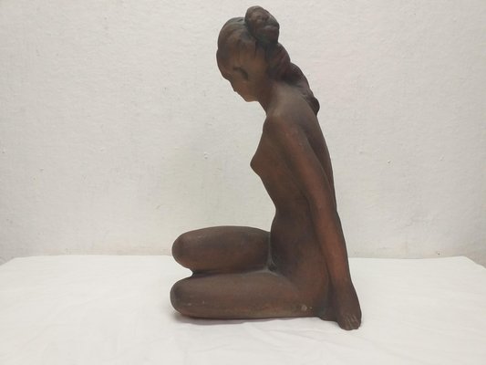 Nude Ceramic Woman from Kokrda, Czechoslovakia, 1960s-TZ-1249248